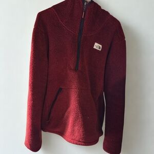 The North Face Burgundy Fleece Jacket